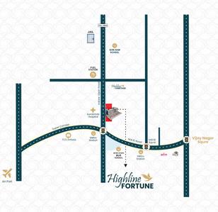 Project Image of 1120.0 - 1156.0 Sq.ft 2 BHK Apartment for buy in Highline Fortune