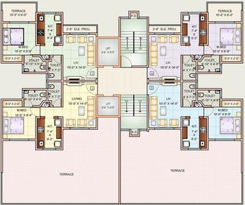 Project Image of 410.0 - 411.0 Sq.ft 1 BHK Apartment for buy in Charms Heights Phase II A1 A2