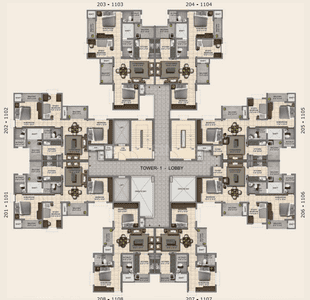 Project Image of 0.0 - 1106.0 Sq.ft 2.5 BHK Apartment for buy in Provident Capella