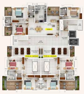 Project Image of 1803.0 - 2968.0 Sq.ft 3 BHK Apartment for buy in Urban Heights By Varma