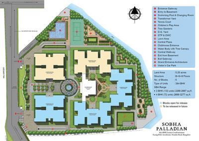 Project Image of 1070.0 - 3150.0 Sq.ft 2 BHK Apartment for buy in Sobha Palladium