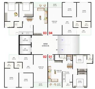Project Image of 592.88 - 827.53 Sq.ft 2 BHK Apartment for buy in Vincitore Valley