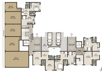 Project Image of 325.5 - 530.45 Sq.ft 1 BHK Apartment for buy in Prithvi Anand Kuber Complex Phase 1