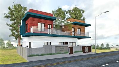 Karan Constructions Karan ECR Elevation 1