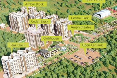 Project Image of 950.0 - 1330.0 Sq.ft 2 BHK Apartment for buy in Indya The Greens Phase II