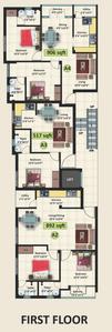 Project Image of 800.0 - 1375.0 Sq.ft 2 BHK Apartment for buy in Sekaran Lyrica 2
