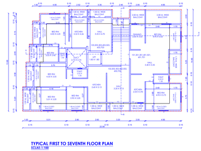 Alai Ratnasai Residency Ratnasai Residency Cluster Plan from 1st to 7th Floor 3