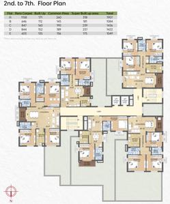 Project Image of 1049.0 - 1907.0 Sq.ft 2 BHK Apartment for buy in Green Ville Apartment