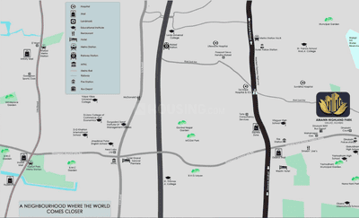 Project Image of 334.0 - 525.0 Sq.ft 1 BHK Apartment for buy in Amann Highland Park