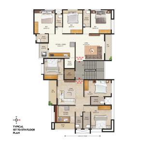 Project Image of 698.25 - 817.84 Sq.ft 3 BHK Apartment for buy in Shiv Kunj