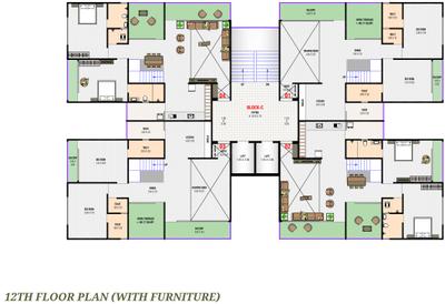 Project Image of 1241.19 - 2308.86 Sq.ft 3 BHK Apartment for buy in Kanha Nest Elina
