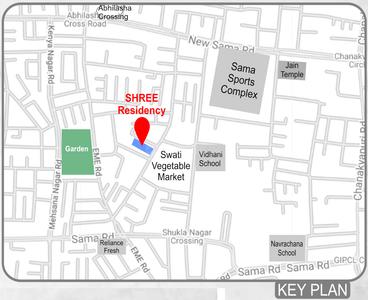 J P Vadodara Shree Residency Location Plan 1