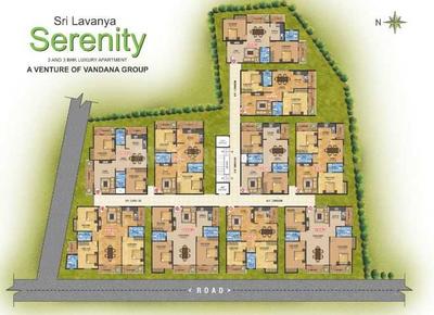 Project Image of 1140.0 - 1640.0 Sq.ft 2 BHK Apartment for buy in Vandana Sri Lavanya Serenity