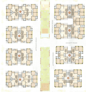 Project Image of 609.34 - 695.03 Sq.ft 2 BHK Apartment for buy in KV Satva Shiv Elegance