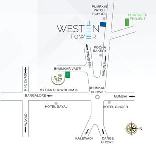 Project Image of 1000 Sq.ft 2 BHK Apartment / Flat for sale in Wakad for Rs. 8500000