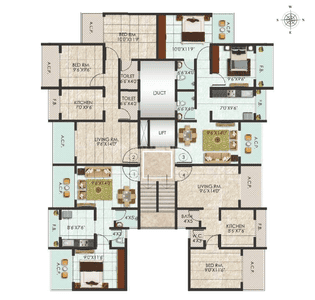 Project Image of 470.0 - 1650.0 Sq.ft 1 RK Apartment for buy in Mohan Palms