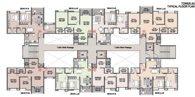 Project Image of 696.0 - 989.0 Sq.ft 2 BHK Apartment for buy in Kohinoor Riverdale 