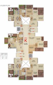 Project Image of 492.0 - 709.0 Sq.ft 2 BHK Apartment for buy in Abhijit Jayanti Nagari VII Wing K L