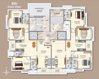 Project Image of 995.02 - 1019.0 Sq.ft 3 BHK Apartment for buy in Antal Aspire