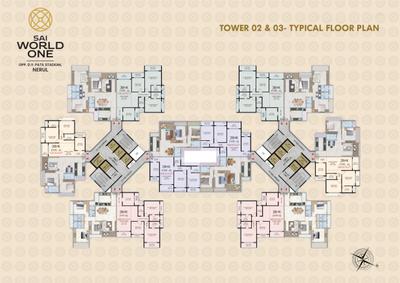 Project Image of 840.0 - 1495.0 Sq.ft 2 BHK Apartment for buy in Paradise Sai World One Residential