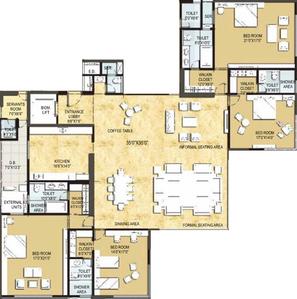 Project Image of 0.0 - 6500.0 Sq.ft 4 BHK Apartment for buy in National Vivant Lifestyle