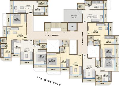Project Image of 164.0 - 296.0 Sq.ft 1 RK Apartment for buy in RK Vaishnavi Pride