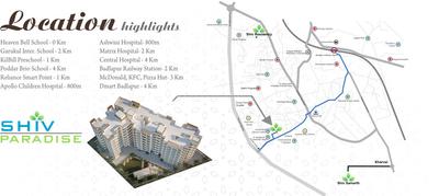 Project Image of 254.46 - 563.0 Sq.ft 1 BHK Apartment for buy in Shiv Paradise Wing A And B