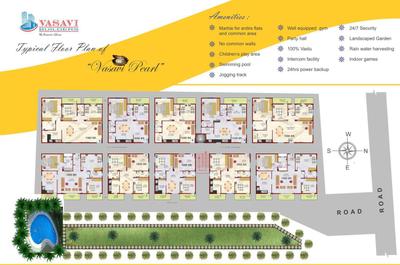 Project Image of 1050.0 - 1560.0 Sq.ft 2 BHK Apartment for buy in Vasavi Pearl