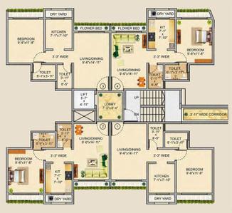 Project Image of 339.0 - 555.0 Sq.ft 1 BHK Apartment for buy in Veena Dynasty Ph II