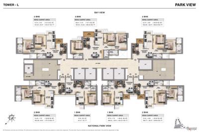 Project Image of 352.0 - 906.97 Sq.ft 1 BHK Apartment for buy in Runwal Avenue