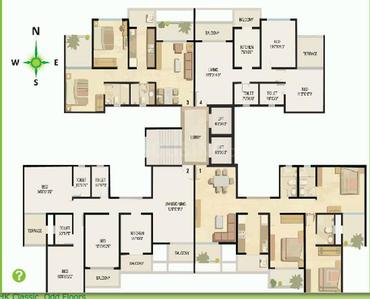 Project Image of 0.0 - 855.0 Sq.ft 3 BHK Apartment for buy in Ekta Greenville