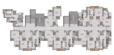 Project Image of 395.0 - 406.0 Sq.ft 1 BHK Apartment for buy in Provident Palmvista B1