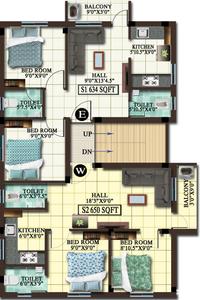 Project Image of 634.0 - 650.0 Sq.ft 2 BHK Apartment for buy in MP Bhuvi