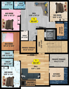 Project Image of 445.0 - 1066.0 Sq.ft 1 BHK Apartment for buy in Bharathi Sai Florence