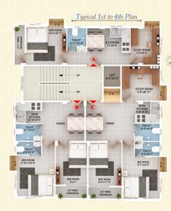 Project Image of 480.0 - 720.0 Sq.ft 1.5 BHK Apartment for buy in Meridian Galaxia