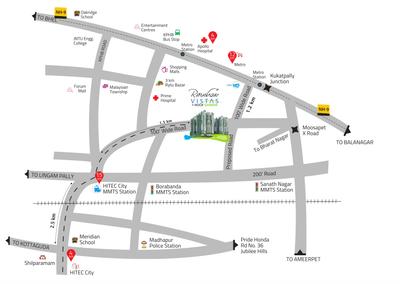 Project Image of 2000.0 - 3000.0 Sq.ft 3 BHK Apartment for buy in Cybercity Rainbow Vista At Rock Garden Sapphire Q Block