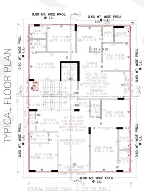 Project Image of 1863.0 - 2025.0 Sq.ft 3 BHK Apartment for buy in Riddhi Vinit