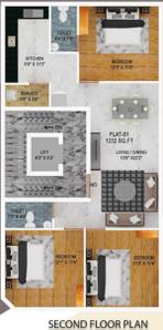 Project Image of 0.0 - 1232.0 Sq.ft 3 BHK Apartment for buy in Opera Tulip