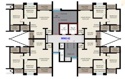 Project Image of 779.0 - 993.0 Sq.ft 2 BHK Apartment for buy in Sahyadri Plumeria