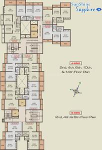 Project Image of 454.0 - 668.0 Sq.ft 1 BHK Apartment for buy in Shantee Sunshine Sapphire Wing A and Wing B