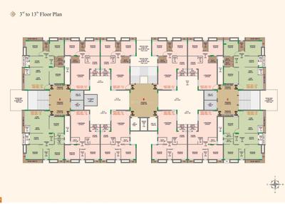 Project Image of 599.66 - 915.0 Sq.ft 2 BHK Apartment for buy in Shri The Iconic World