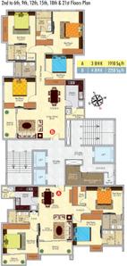 Project Image of 1910.0 - 2350.0 Sq.ft 3 BHK Apartment for buy in Ideal Royale