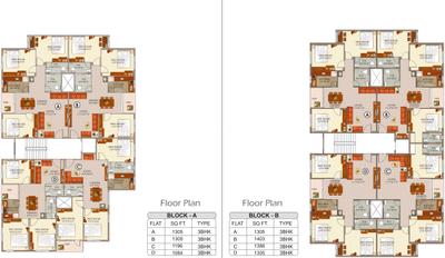 Project Image of 1084.0 - 1403.0 Sq.ft 3 BHK Apartment for buy in GPS Meena Sunrise