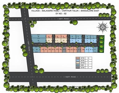 JH Arya Residential Layout Layout Plan 1