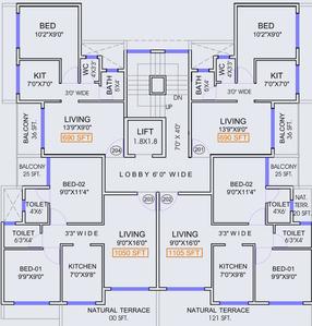 Project Image of 336.05 - 634.0 Sq.ft 1 BHK Apartment for buy in Mansarovar Govind Ameya