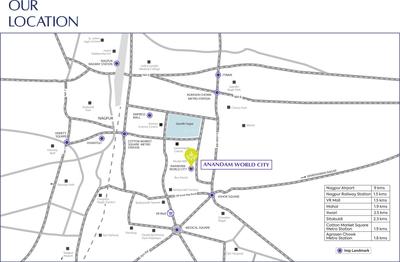 Project Image of 1316.0 - 2573.0 Sq.ft 2 BHK Apartment for buy in Goldbricks Anandam World City Tower G And N