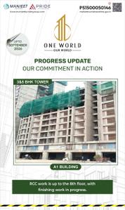 Project Image of 1060.0 - 2270.0 Sq.ft 2 BHK Apartment for buy in One World Phase 1