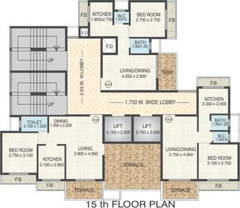 Project Image of 192.0 - 401.0 Sq.ft 1 BHK Apartment for buy in RD Parvati Emperia