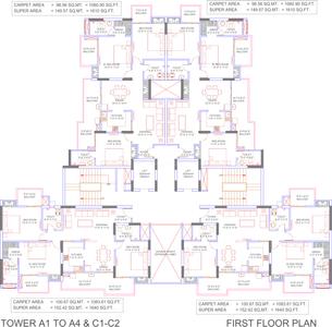 Project Image of 1195.0 - 1640.0 Sq.ft 2 BHK Apartment for buy in Omega Windsor Greens Phase 1