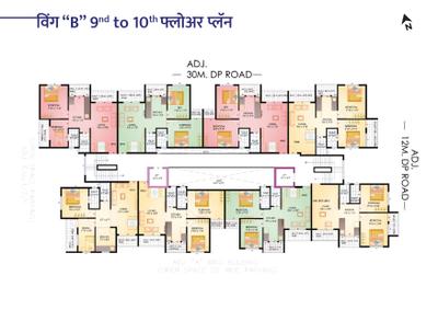 Project Image of 814.0 - 1008.0 Sq.ft 2 BHK Apartment for buy in Swastik Mangal